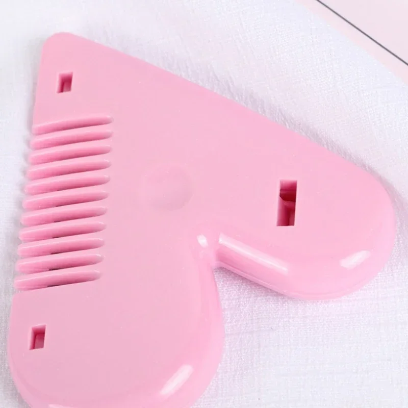 Child Heart Shape Hair Cutting Trimmer Barber Comb Bangs Hair Remover Home Mini Makeup Tools for Beauty Cut Accessories