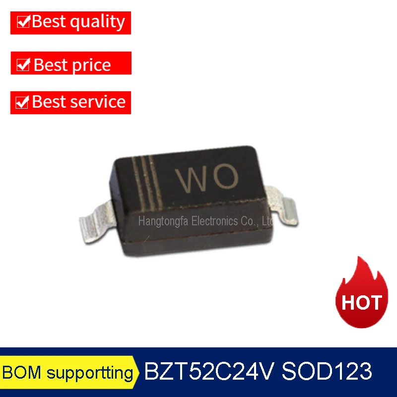

3000 шт./партия BZT52C18V SOD-123 маркировочный WL 18 в 0,5 Вт 1206 SMD Диод Зенера Новинка