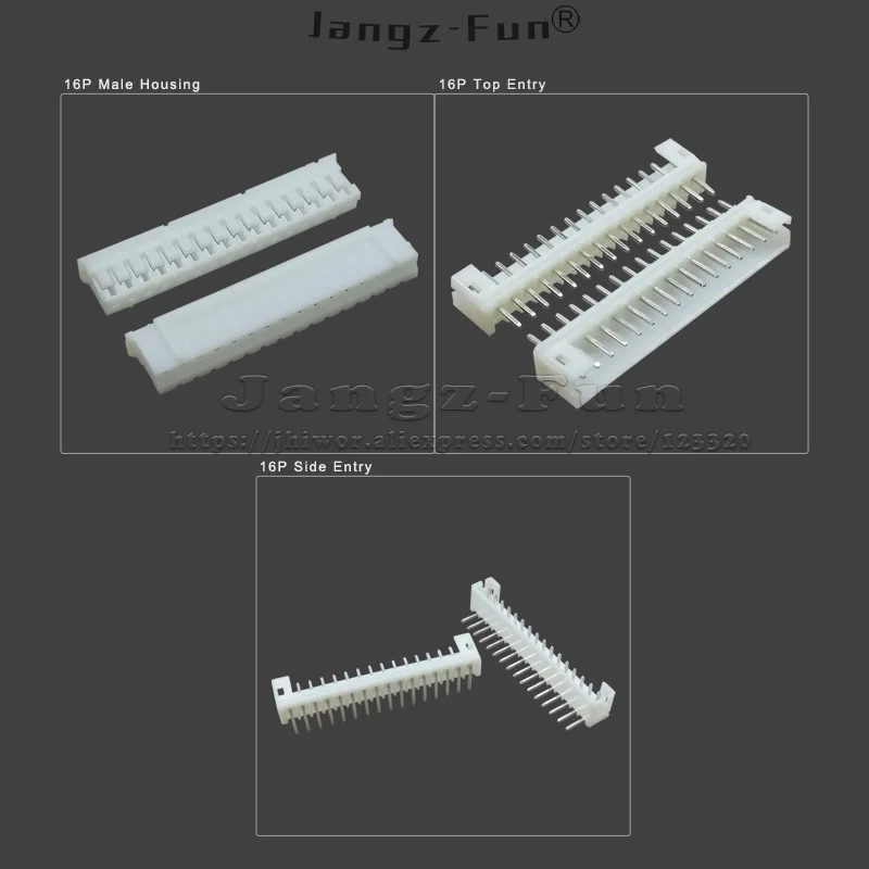 50Pcs 16 P JST PH 2.0ปลั๊ก2.0Mm Pitch 16ขาชายและหญิงหัวตัวเชื่อมต่อไฟฟ้าสายไฟฟ้าฝาครอบกันฝุ่น 1