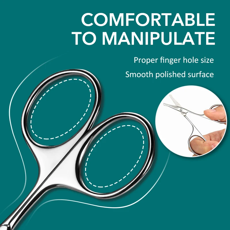 Nose Hair Scissors Facial Hair Scissors Eyebrow Scissors Beauty Scissors 1Pcs Professional Small Makeup Eyebrows Grooming Scissors Cuticles for Face Nose Hair Beard Trimmer Men and Women