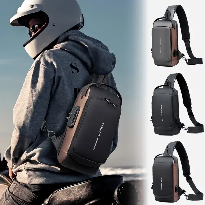 Men's Chest Bag for Cycling & Outdoor Sports - Also Great As A Running and Travel Waist/Shoulder Bag