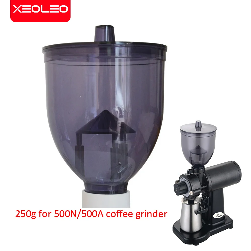 XEOLEO Coffee Bean Grinder Hopper 250g 35mm with jump function for Coffee grinder/500N/500A Type coffee beans grinder