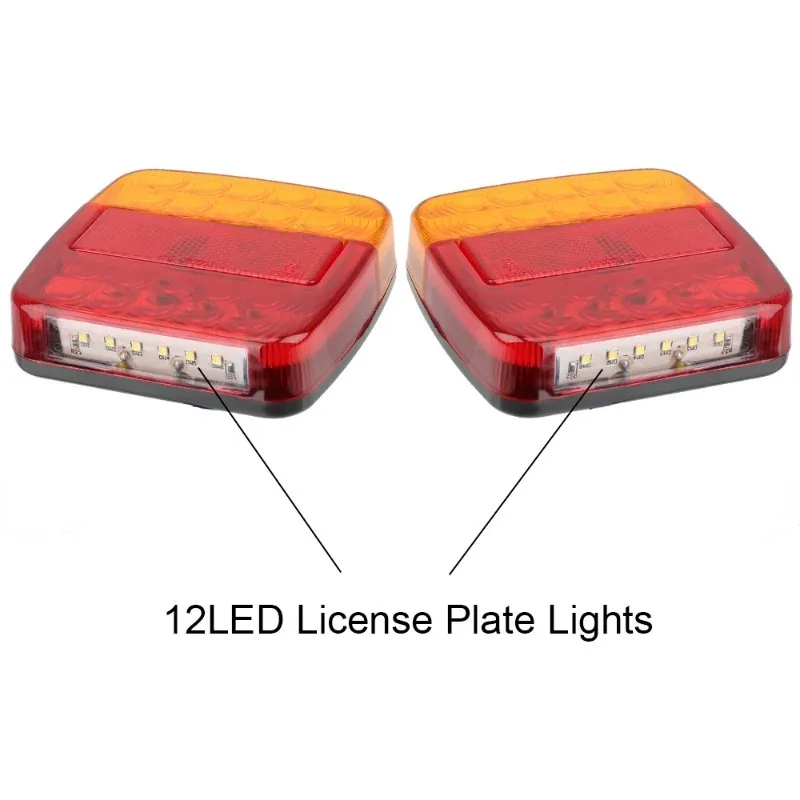 12V Taillight Turn Signal Indicator 26 LEDTail Light Car Number Plate Light Rear Reverse Brake Stop Lamp Trailer Truck Caravan images - 6