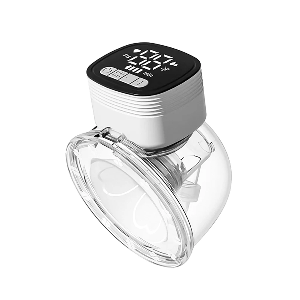 Wearable Breast Pump Portable Electric Breast Pump for Breastfeeding Hands Free Low Noise 180ml Storage Capacity with LED Screen