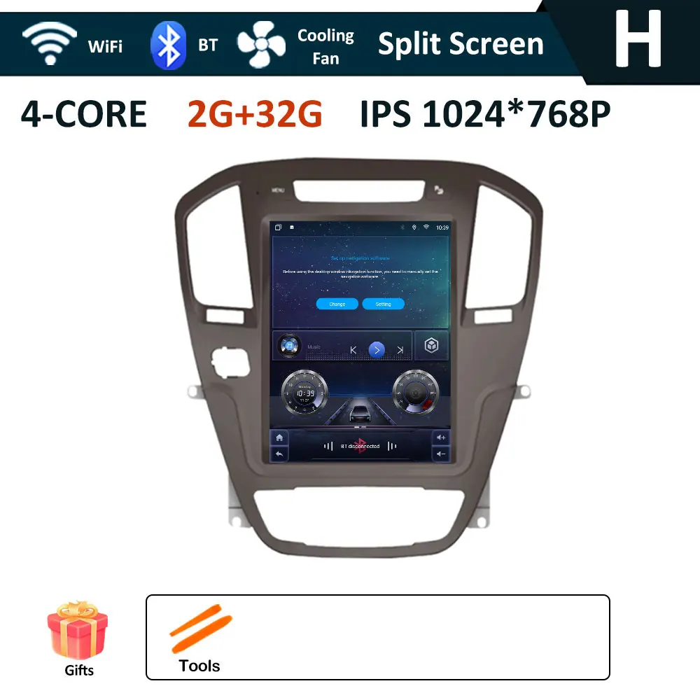 Auto Multimedia Radio Video Player WIFI für Opel Insignia Buick Regal 2009 2010 2011 2012-2013 IPS Touchscreen Zubehör BT