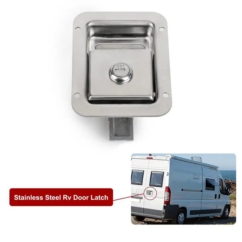 Tool Box Locks With Keys Replacement Handle Furniture Latches With Keys Recessed Anti-Theft Panel Lock For Truck Bed Toolboxes