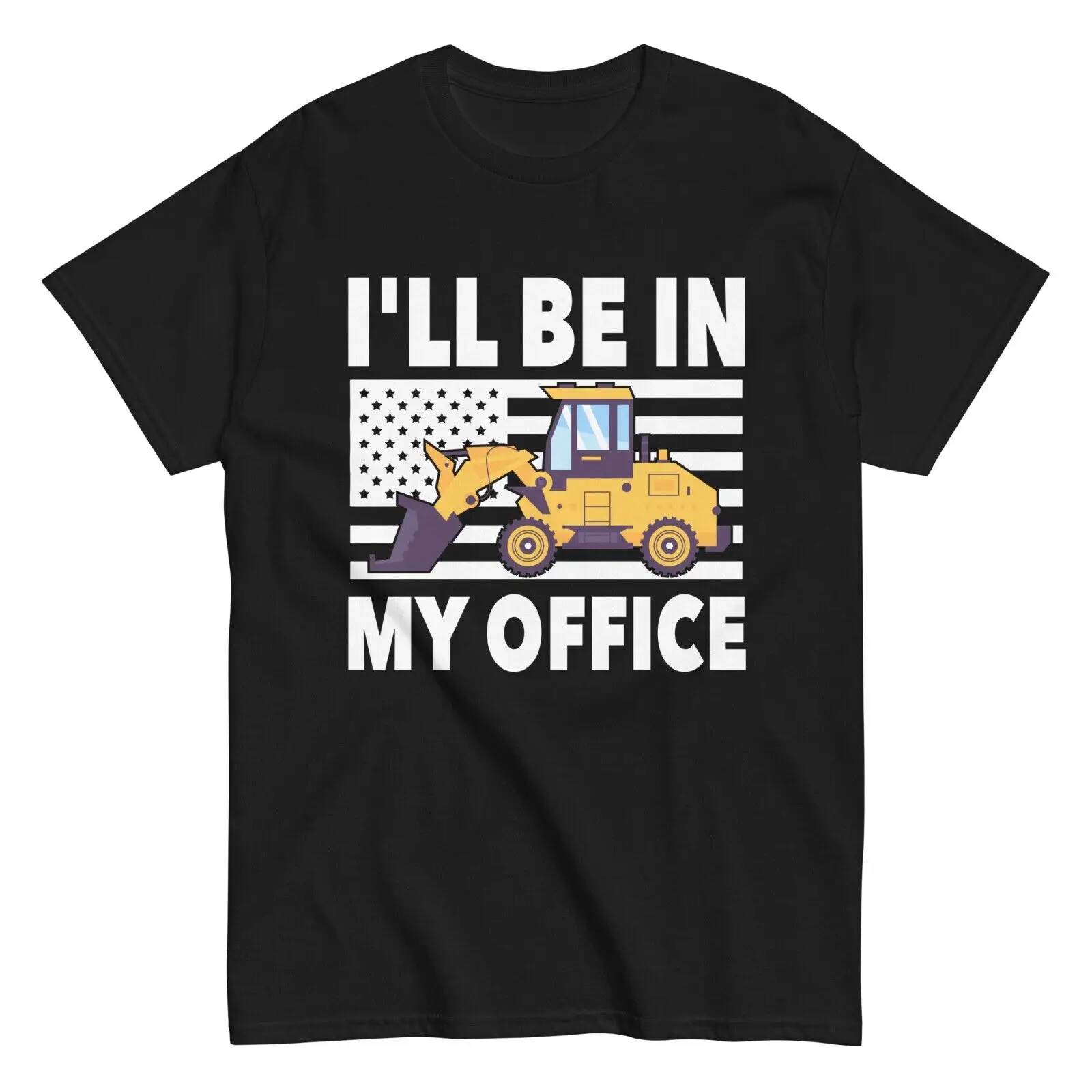 

Тяжелая футболка с американским флагом для оператора оборудования