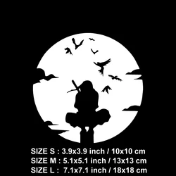 High - Quality Waterproof Personalized Anime Ninja Itachi Decorative Decal - M (WHITE)