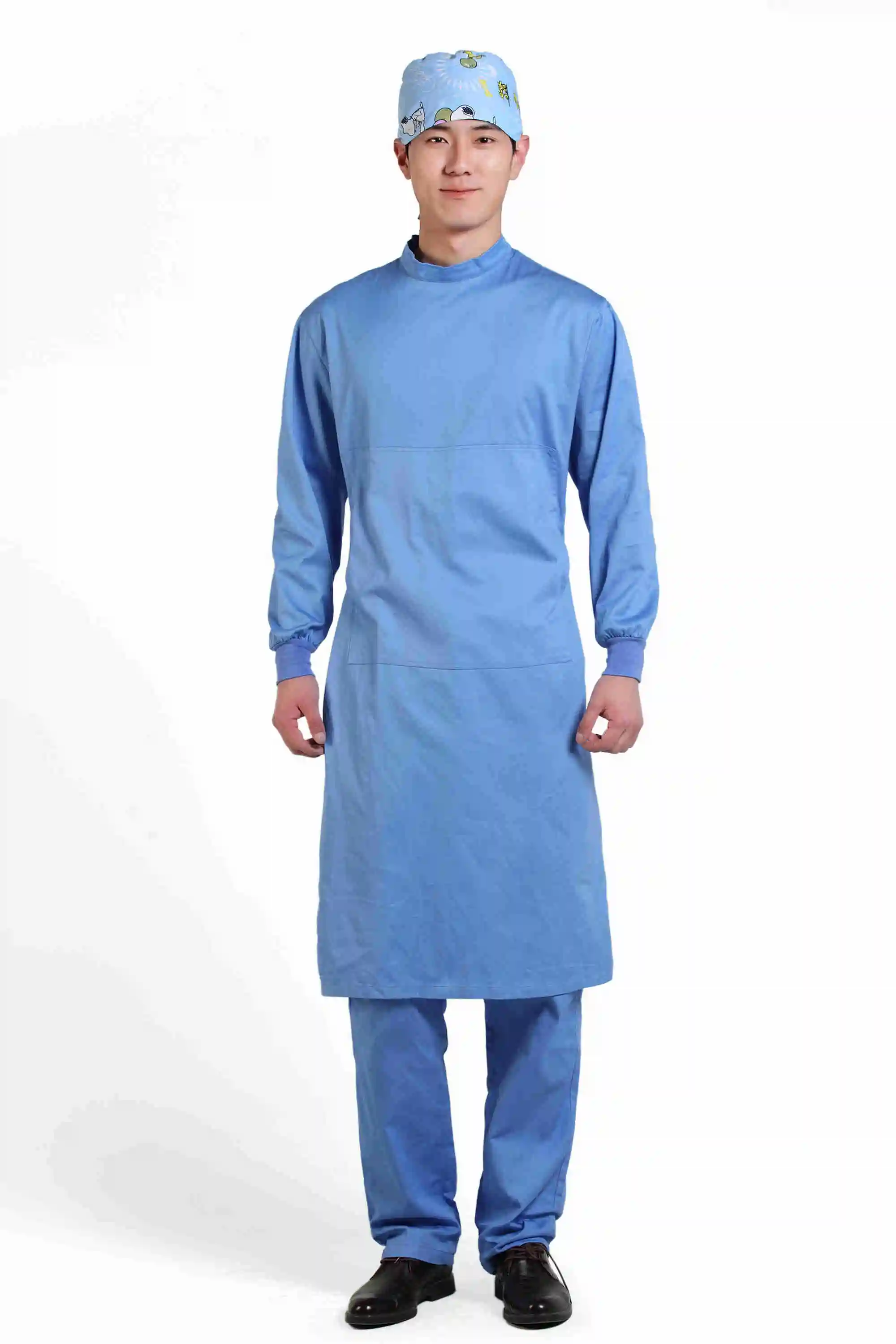 

100%Cotton Gown Surgical Robes Hospital Uniform Surgery Dentist Robes