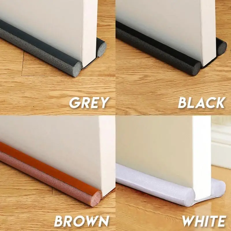 Windproof Seal Strip Sealer Soundproof Draught Excluder Stopper Door Bottom Guard Double Protector Doorstop Dust-proof Blocker