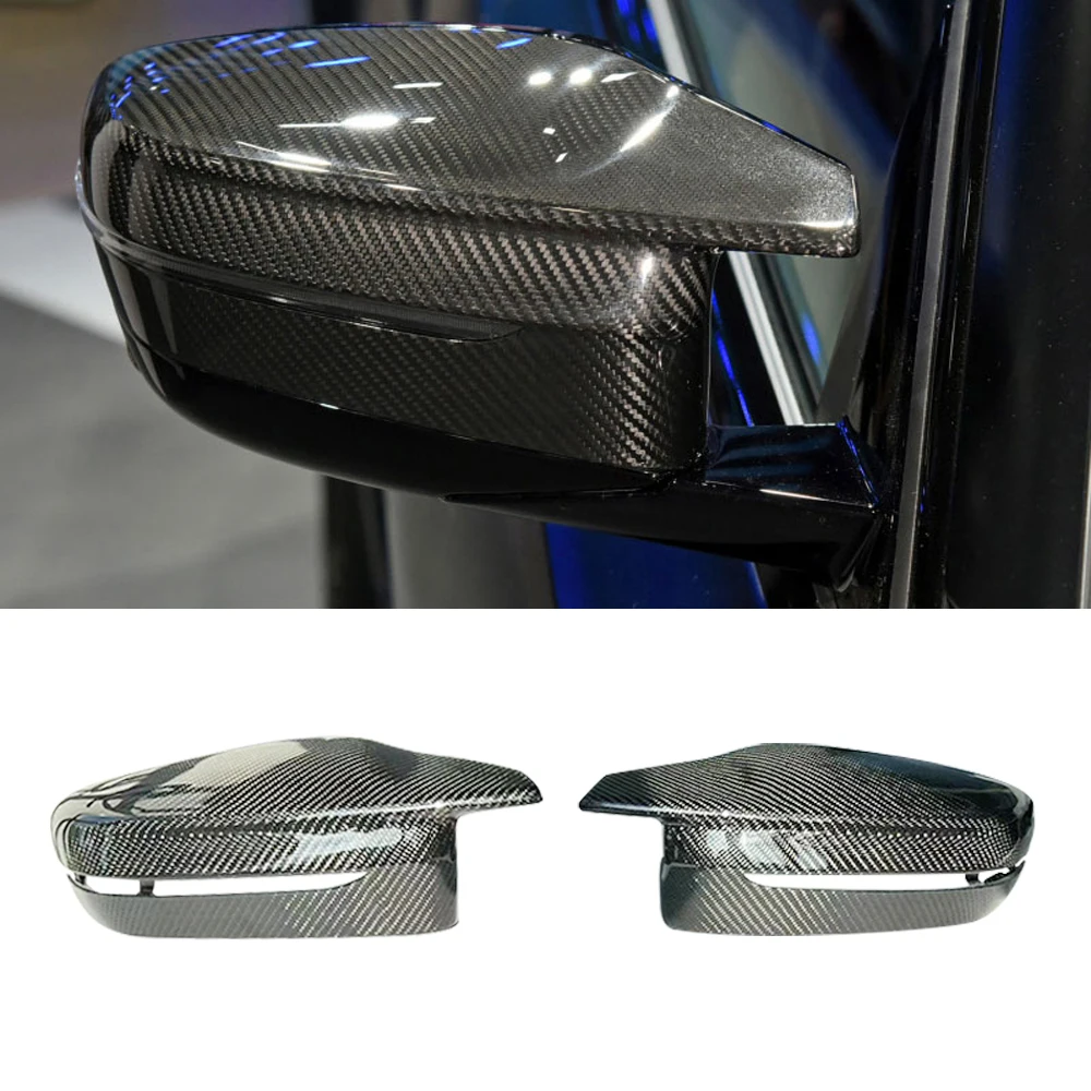 

RHD Replacement Carbon Fiber Car Mirror Cover Mirror Caps For BMW M3 M4 G80 G82 2021-2023