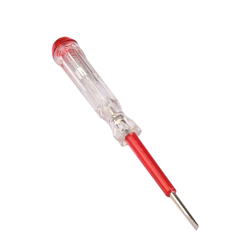 

100-500V Waterproof Voltage Tester Inductive Voltmeter Electric Pen Detector Transparent Screwdriver Pen Electrical Service Tool