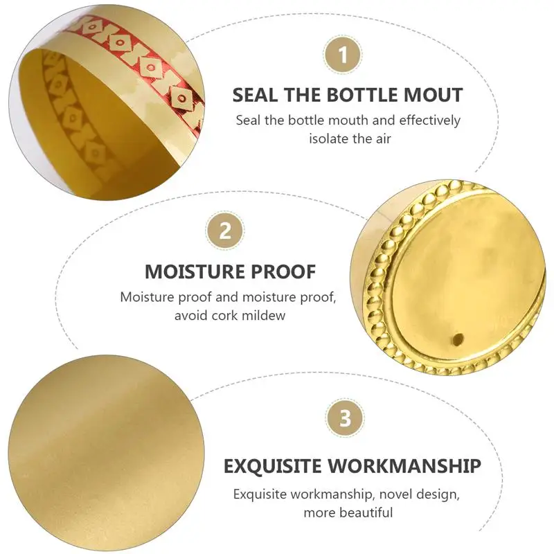 Red Wine Sealed Cover Bottle Heat Shrinkable Bottle Cover Wine Shrink Top For Accessories 100pcs 33mm heat shrinkable wine bottle cap