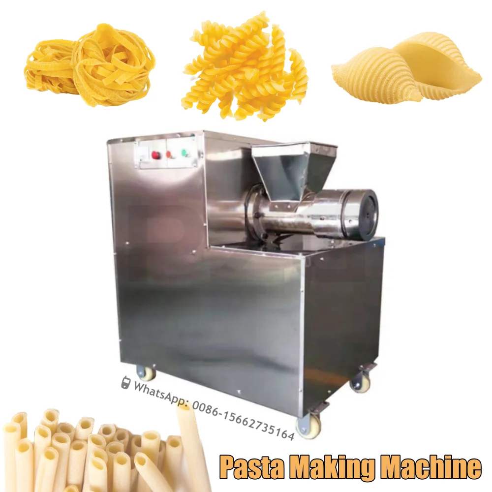 Electric Screw Pasta Extruder Making Machine Macaroni Spaghetti Process  Machine Automatic Hollow Pasta Noddle Maker