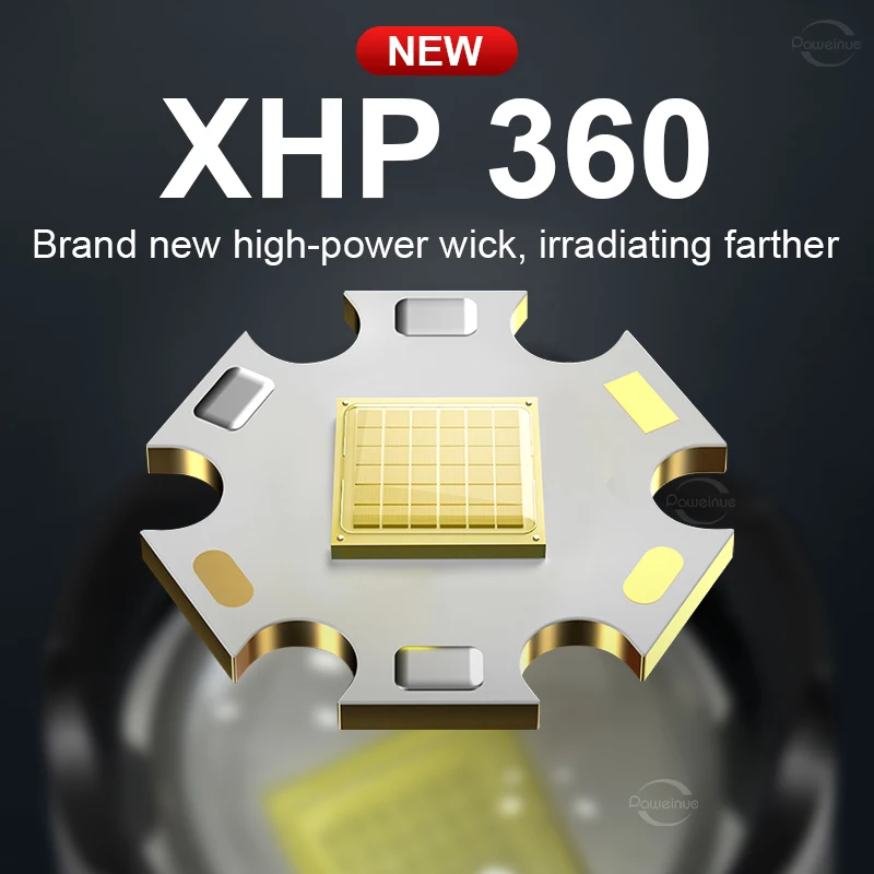 XHP360       Led  ġ Usb Type-c USB  LED  18650 ͸