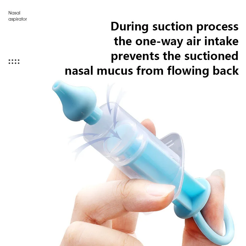 Baby Nasal Aspirator Professional Syringe Nasal Irrigator Infant Nose Cleaner Rinsing Device Reusable Silicone Suction Tip nasal aspirator nasal irrigator