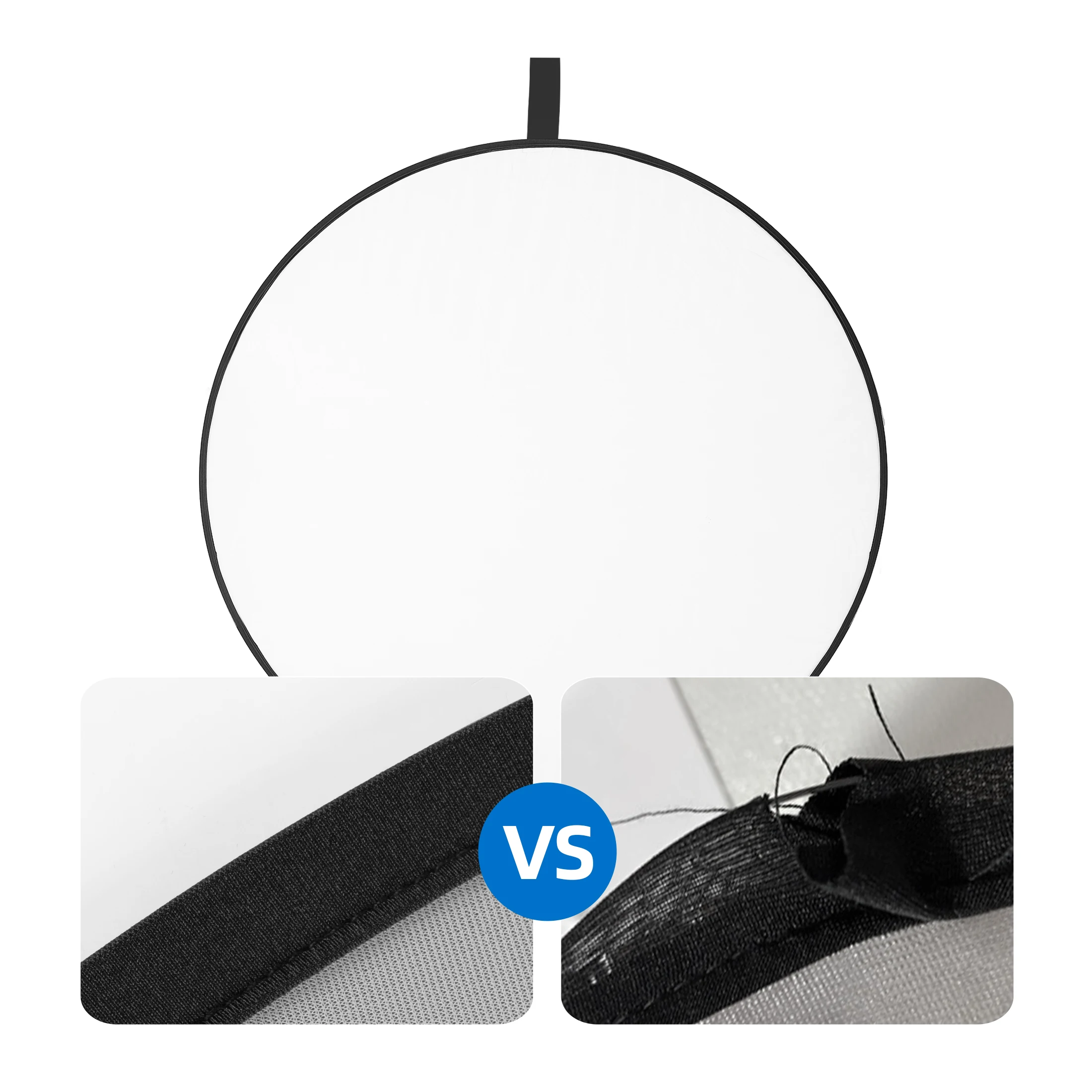 Selens Portable White Reflector 30/45/60/80/110cm Oval Round Reflector Diffuser Photo Studio Kits Photography Props photography reflector holder reflector diffuser photo props