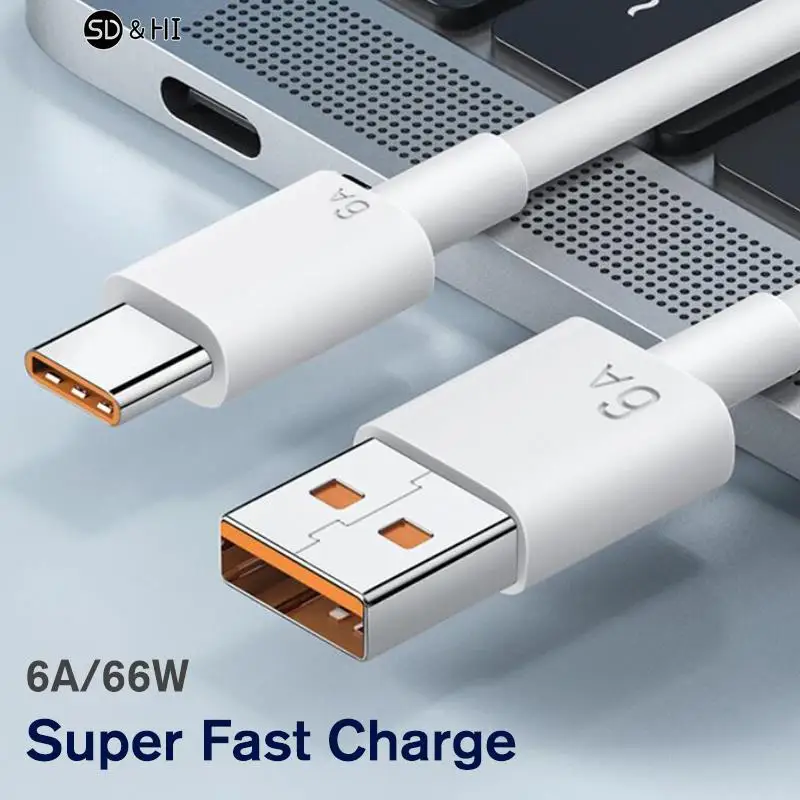 1-1-5mile-6A-66W-USB-Type-c-Super-Fast-Charge-Cable-for-xiaomi-Huawei ...