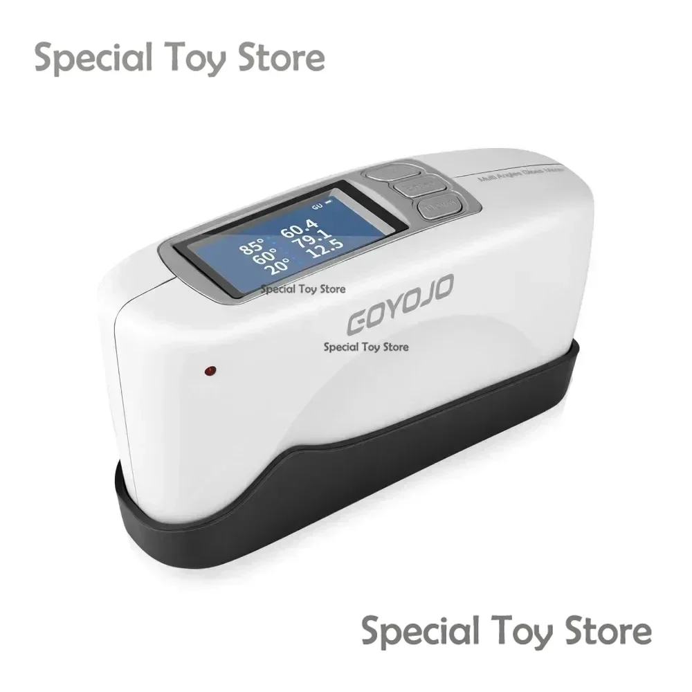 Three Angles Gloss Meter 20&ordm; 60&ordm; 85&ordm; Glossmeter with Calibration Board for Stone Paint Ink Floors Software Data Analysis 0-200Gu
