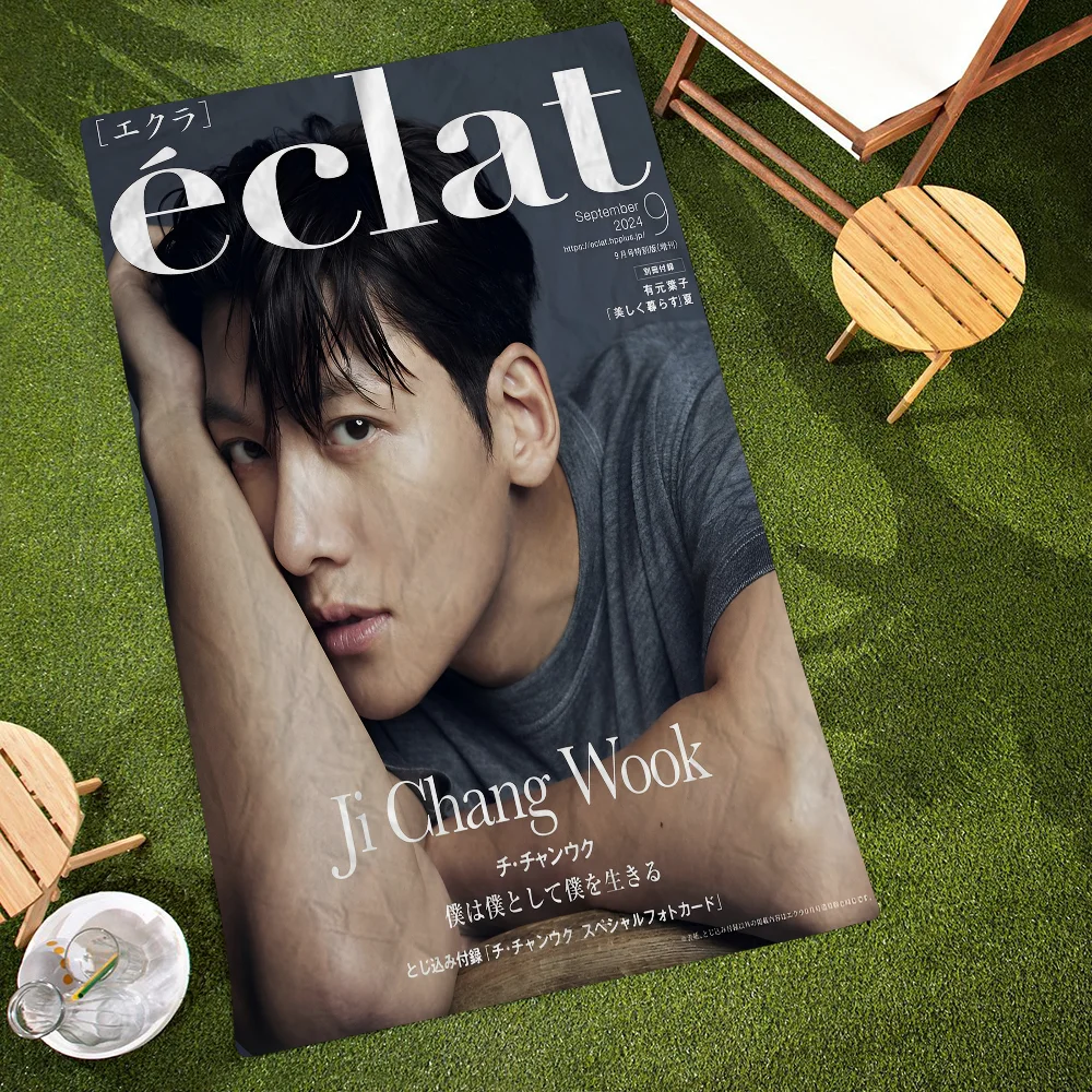 Korean Male Celebrity Ji Chang Wook Actor Cartoon Beach Towel Cute Kawaii Room Decor Bath Girl Children Hand Bathroom Shower 2