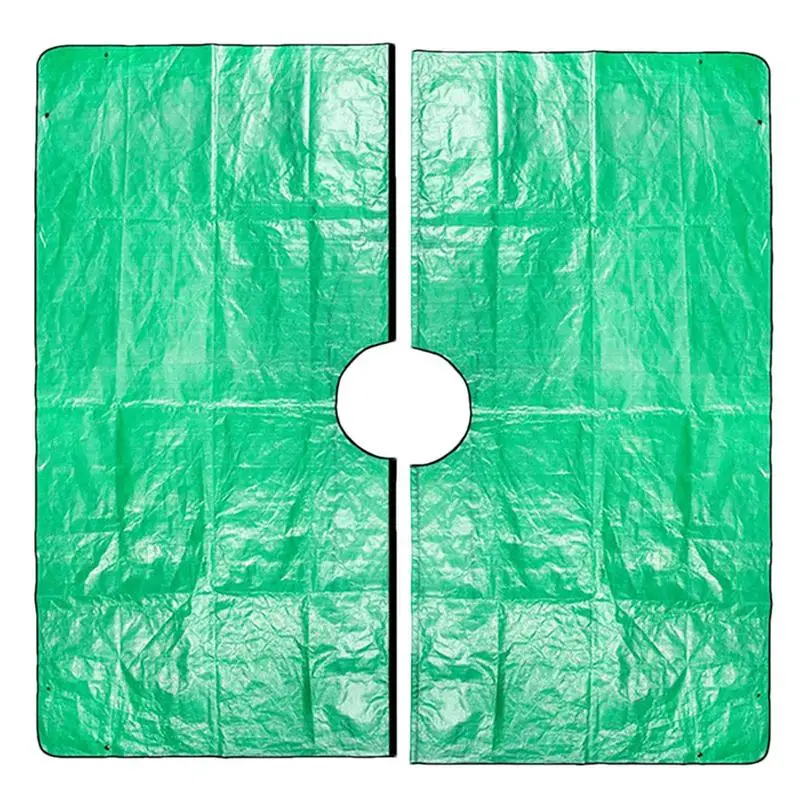 

Landscape Tarp For Trimming Pruning Tarp 12in Hole Four Corners Corner Buckles Stand Up Pruning Trees Tarp Drop Cloth Four