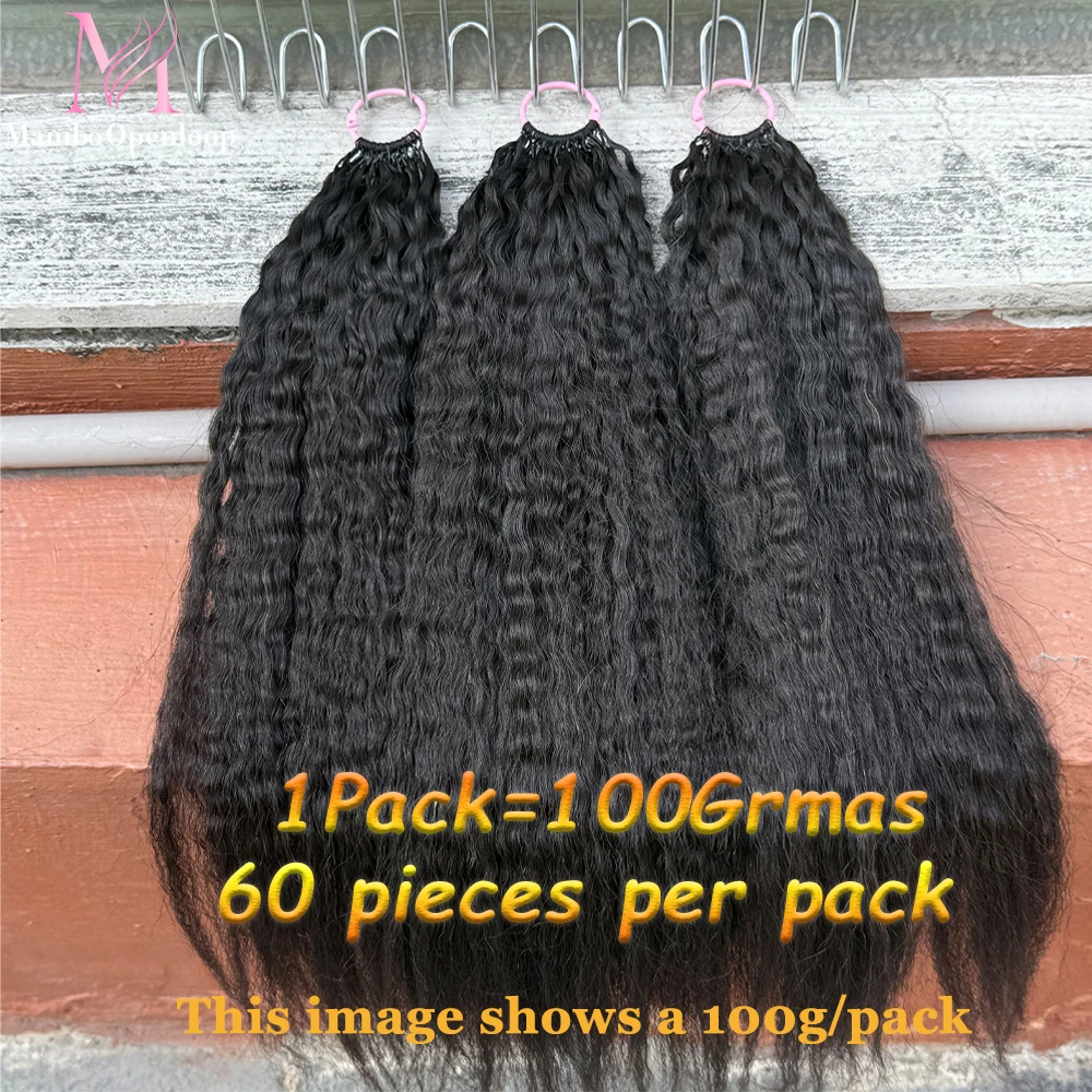 Crochet Human Hair Extensions No Shedding Invisible Crochet Feather Braiding Natural Color Body Wave Hair Extensions Deal 2