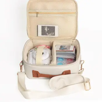 Borsa per Fotocamera Multistrato con Tracolla Regolabile e Maniglia, Custodia con Cerniera per CP9100 1200 1300 DSLR e Cosmetici