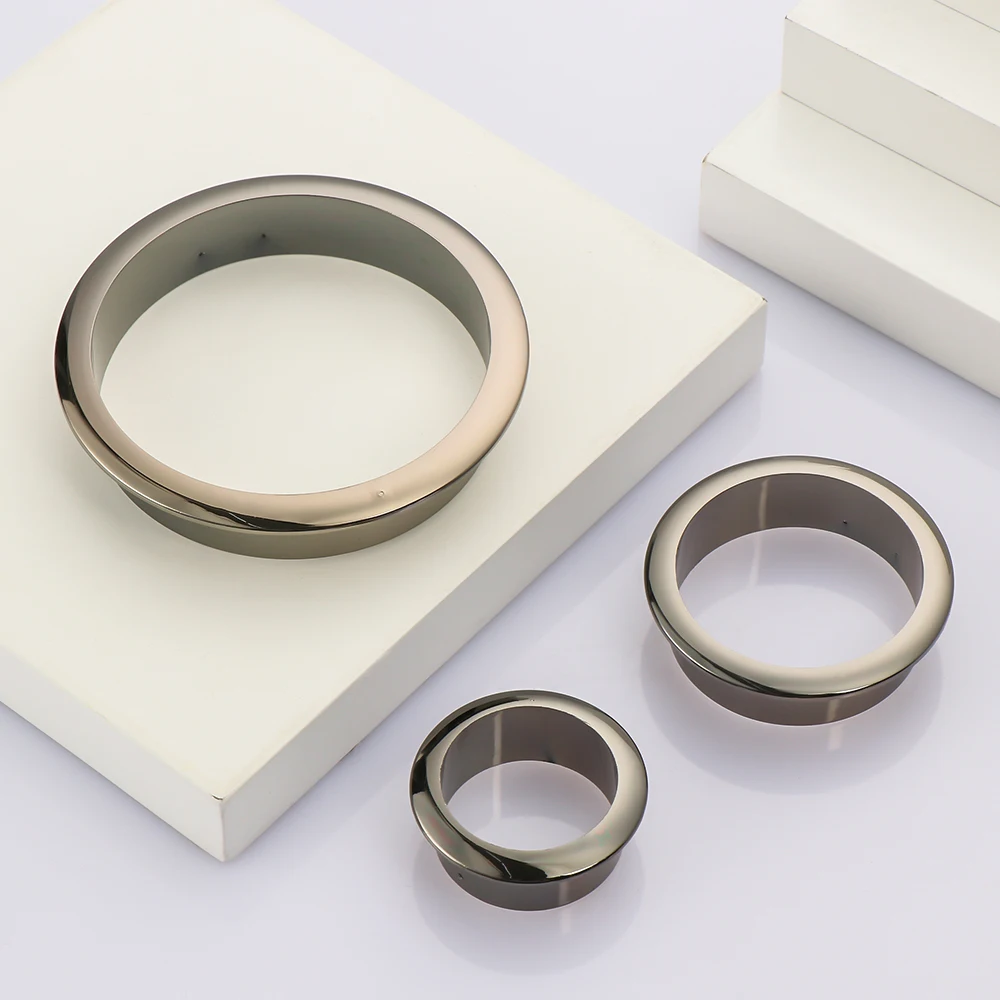 Description Picture 6 of item25-80MM Wire Hole Cover Office Computer Grommet Wire Hole Cover Outlet Port Wire Rack Organizer Furniture Wire Hole Buckle Cover