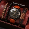 New Hip Hop Mens Fashion Watches Luxury Male Clock Wristwatch Sport MensWrist Watch Bracelet Set Relogio Masculino 1