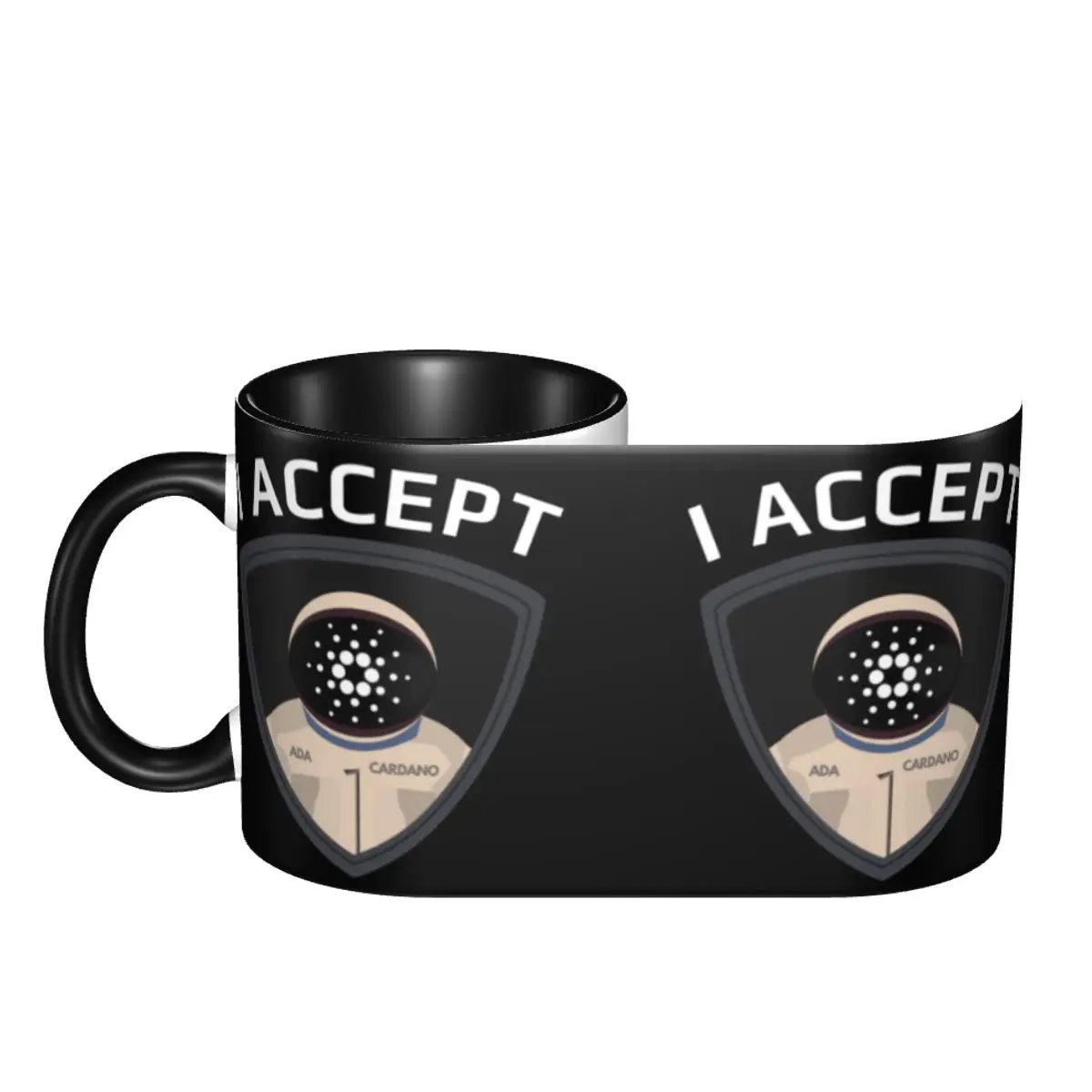 

I Accept Cardano ADA Casual Graphic Cups Mugs Print Mugs Xrp Funny Joke coffee cups
