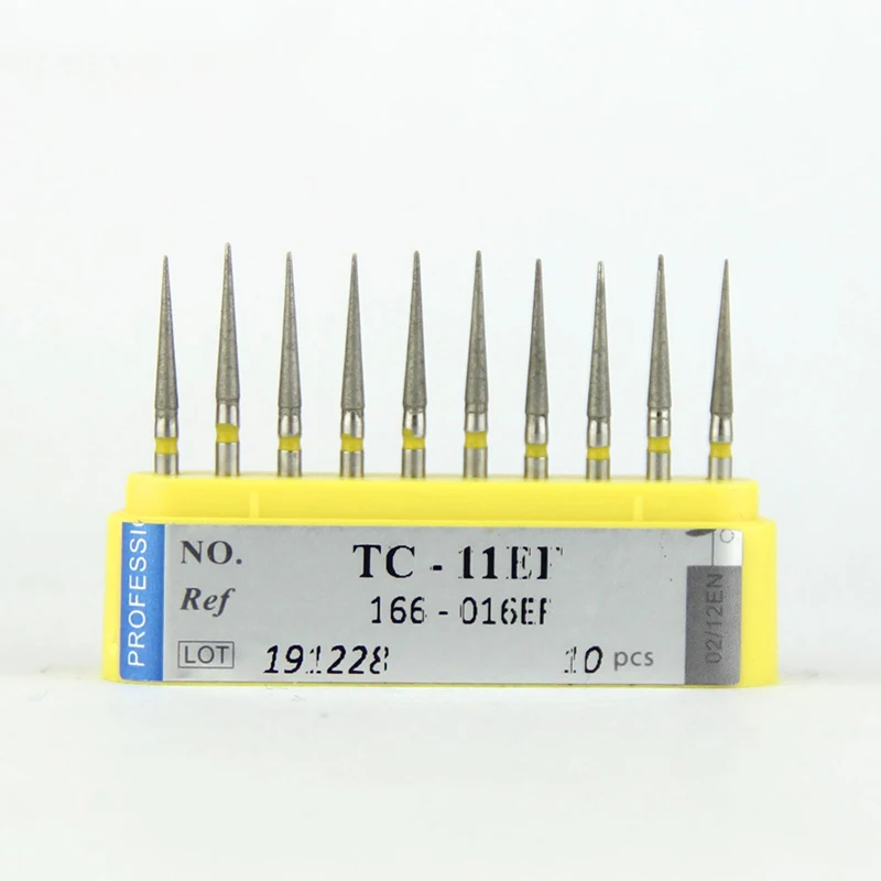 10 Teile/los Dental Diamant Bohrer Nadel/TC 1,6mm für High Speed Handstück Medium/Extra Feine/Super grob Zahnmedizin Schleifen Werkzeuge – Detail 39