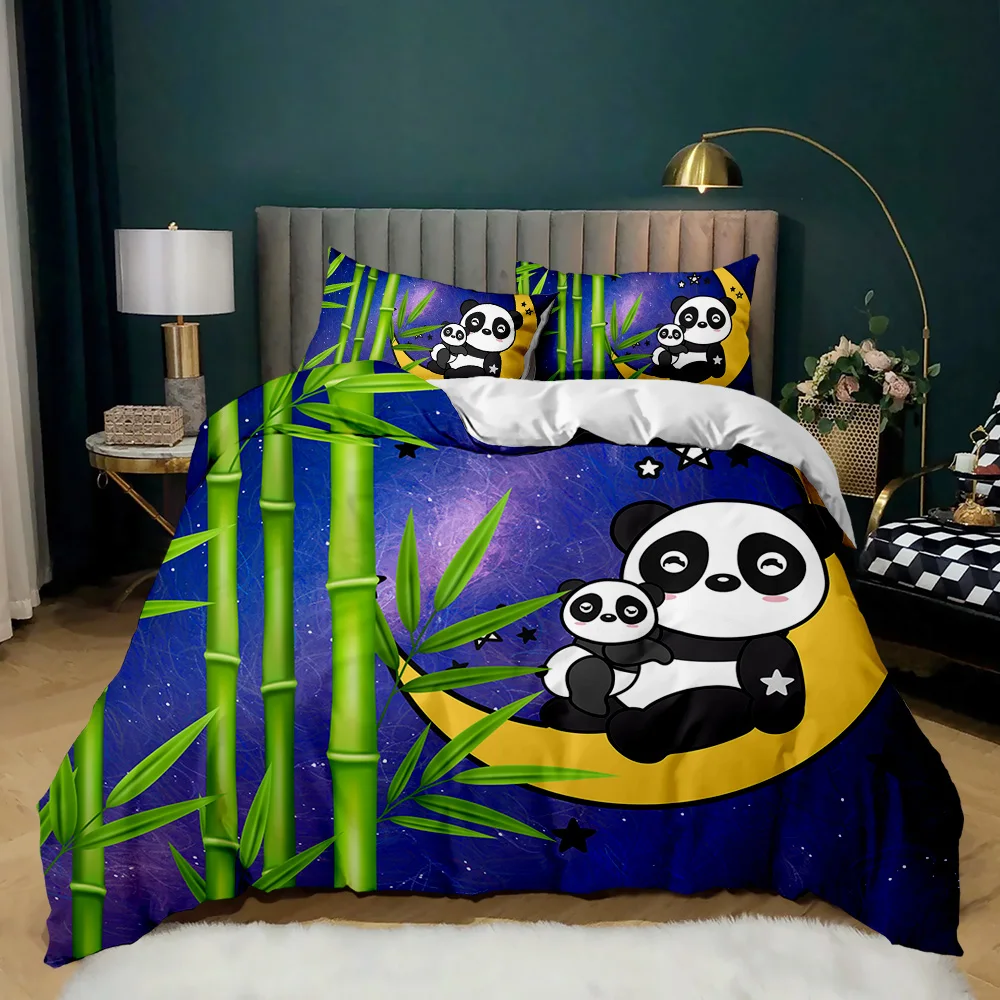 Fundas Nordicas 90 Panda Gigante De Cuizhu Juego De Ropa De Cama De 2  Piezas De