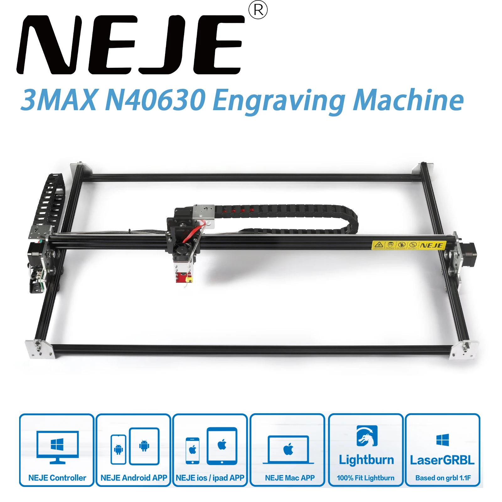 NEJE3 Max 460x810mm CNC Desktop Laser Engraver Wood CNC Router Engraving Cutting Cutter Printer Woodworking Lightburn cnc wood router Woodworking Machinery