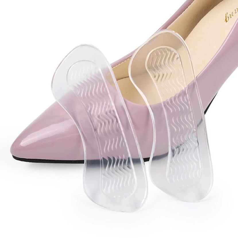 1 Pair Soft Silicone Gel Women Heel Inserts Protector Foot Feet Care Shoe Insert Pads Insole