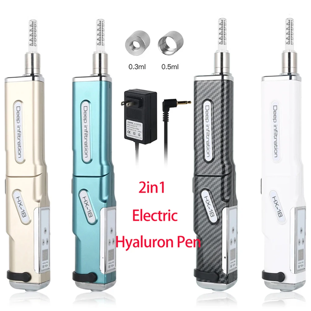 2in 1 Auto Electric Hyaluron Pen or 0.3ml 0.5ml Ampoule Head Adapter Tips