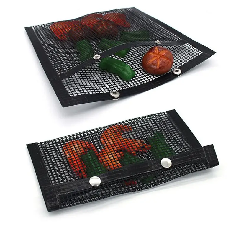 

BBQ Mesh Non-stick Mesh Bag BBQ Grill Bag High Temperature Resistant Grill Bag Non-Stick Mesh Grilling Bags Heat-Resistant