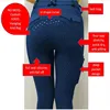 MXLLINA Women Equestrian Clothes Horse Riding Sports Set Full Seat Silicone Breeches Woman Riding Leggings Tops Training Suit 3
