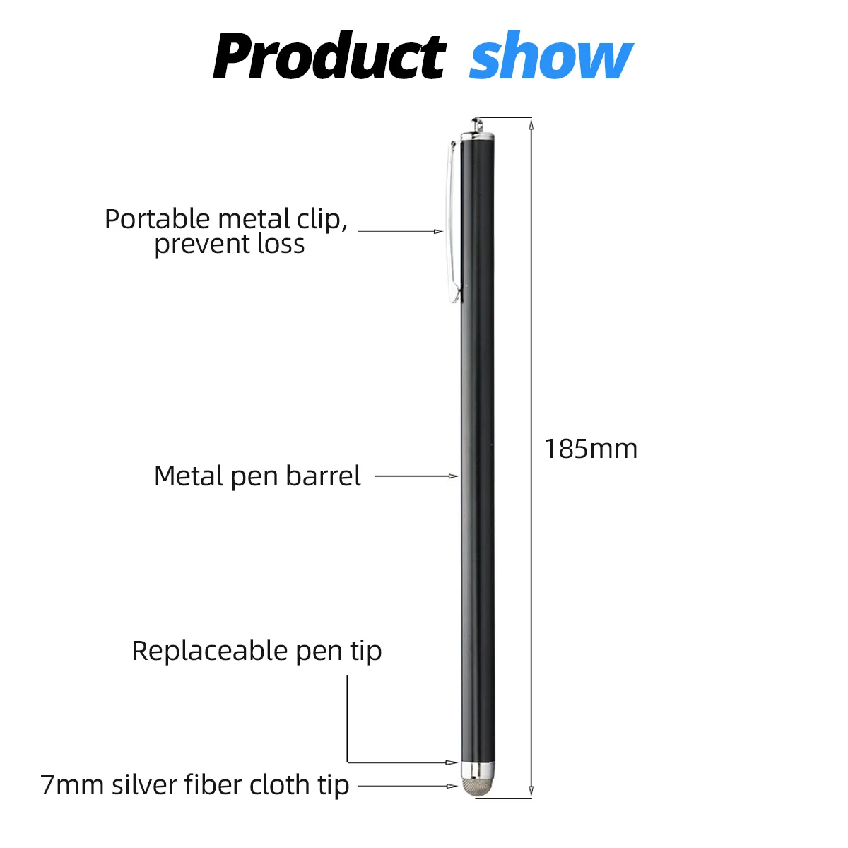 Touch screen stylus stylus pen ipad stylus long stylus pen 18.5M capacitive tablet touch screen pencil for iPhone Samsung iPad universal Android phone drawing touch pencil