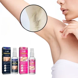 Fast Hair Removal Spray Painless Hair Growth Inhibitor Leg Arm Armpit Permanent Depilatory for Ladies Men Repair Care