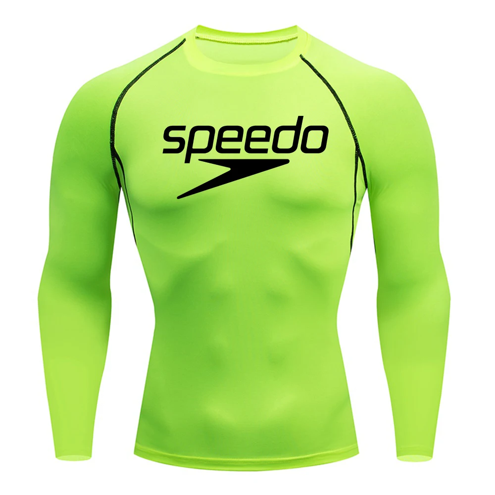 Rash Guard Men Surfing Diving Tee Swimwear Tight short Sleeve T Shirt UV Swimming Prevent Jellyfish