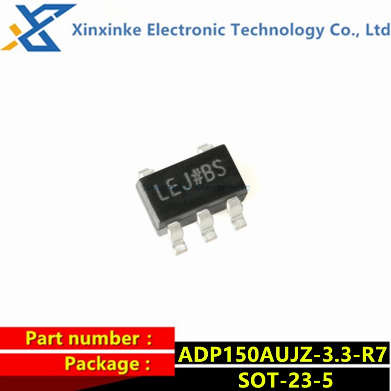 

5PCS ADP150AUJZ-3.3-R7 SOT-23-5 3.3V 150mA CMOS Linear Regulator