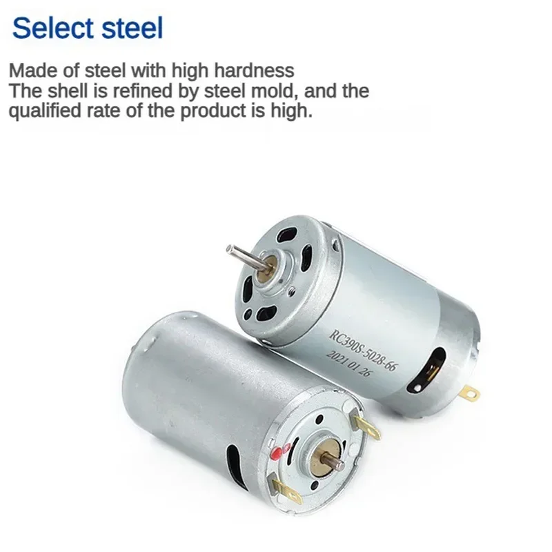 DC Motor R390 High Torque Micro Motor 390 12V Brush Engine 20000RPM for Power Tools Hair Dryer Toys Screwdriver Tool micro motor
