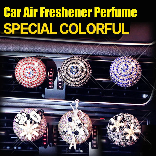 Kreative Auto Lufter frischer Kristall kugel Auto Klimaanlage Luft auslass  Duft Clip Dekoration Ornamente Auto Parfüm Geschenk - AliExpress