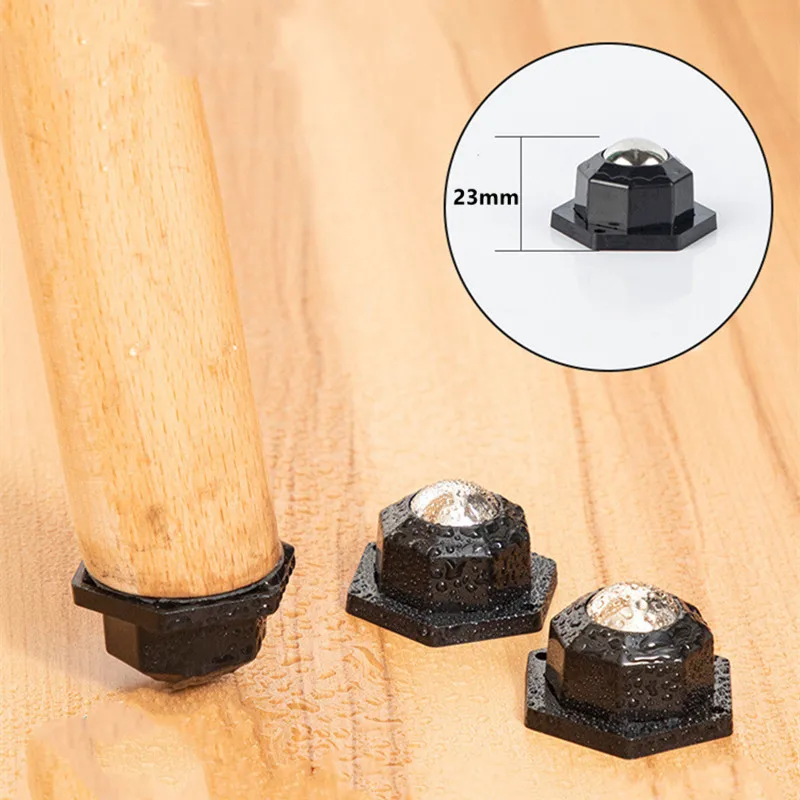 Heavy Duty Furniture Rodízios Rodas Roda Universal Rotação de 360 ° Aço Inoxidável Forte Auto-adesivo Rodízios Rodas 200kg Pcs