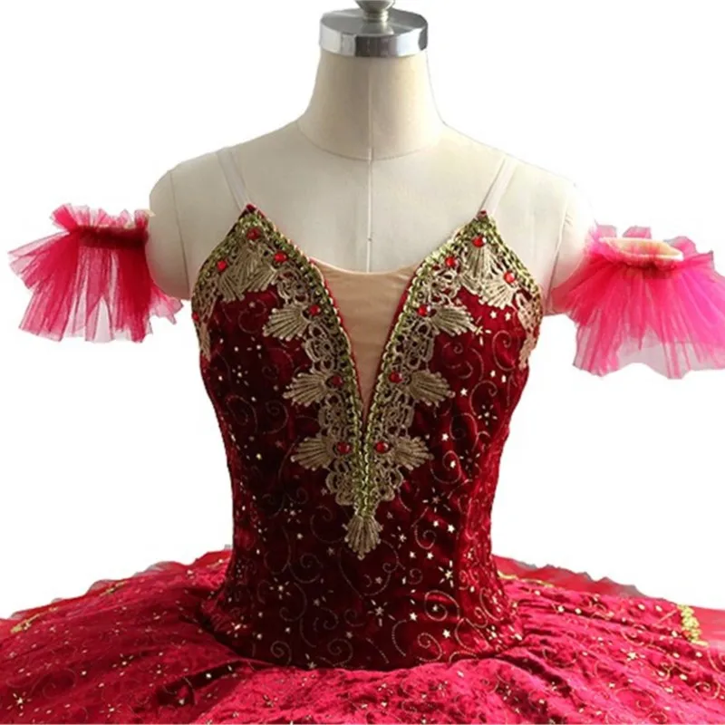 New Coming Women Ballet Dance Performance Wear Professional Red Adult Tutu AliExpress