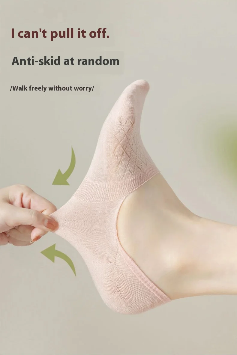 8-fache Damen-Bootssocken für Frühling/Sommer, atmungsaktiv, dünn, unsichtbar, multifunktional, geeignet für Sport und Freizeit – Detail 4