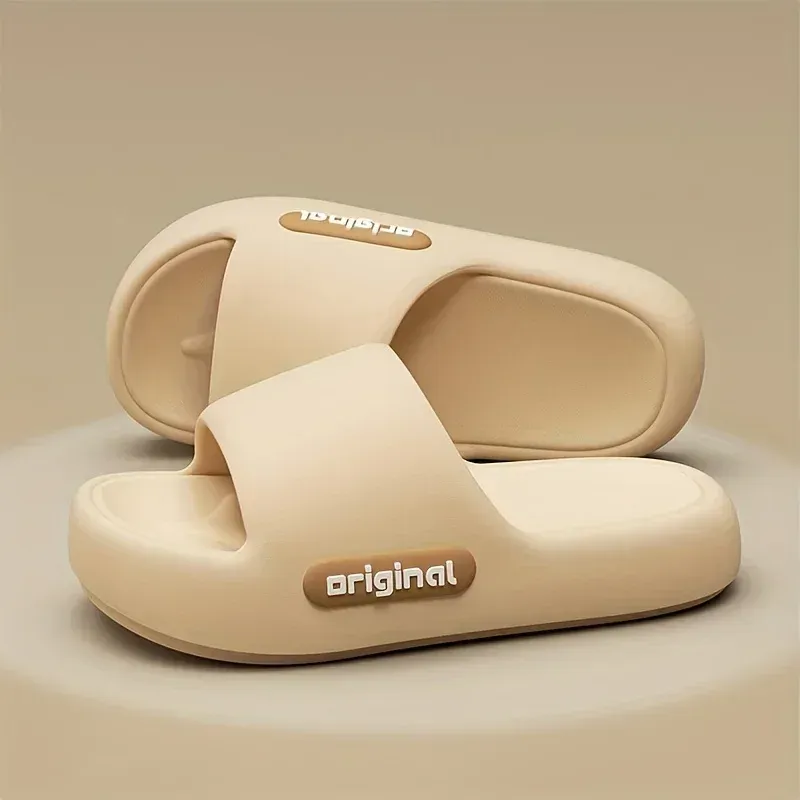 Women's Soft Slippers Thick-Soled Anti-Slip Indoor Outdoor Home Bathroom Relaxing Comfortable Cushioned Sandals，slippers woman
