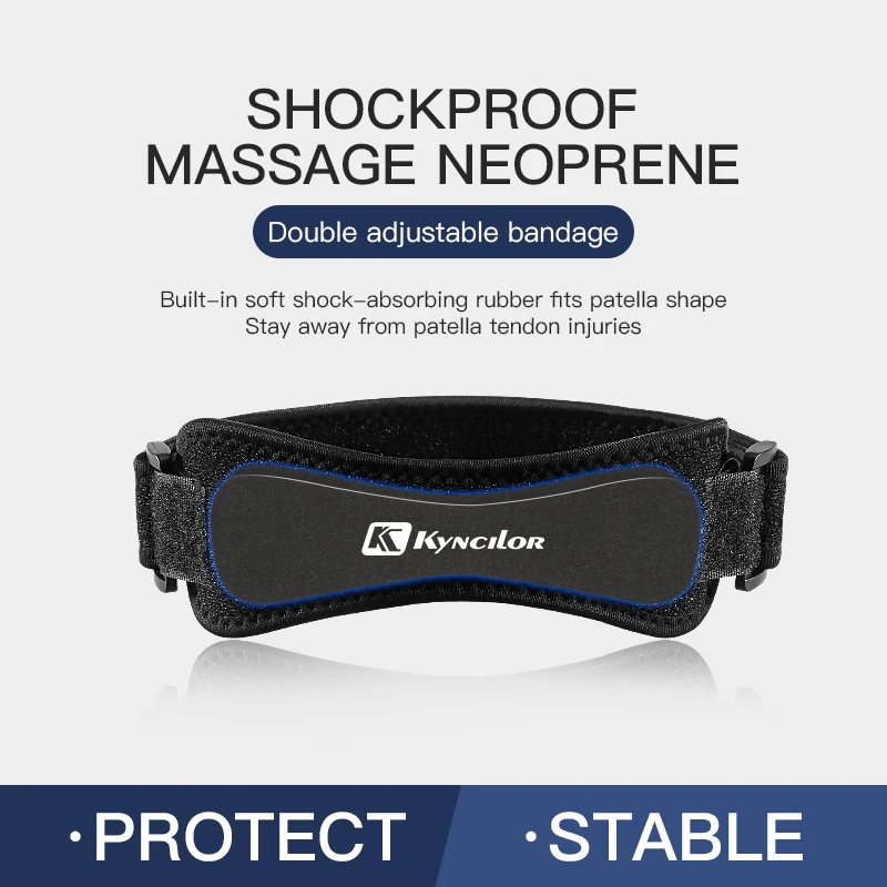 Sports Two-Way Compression Adjustment Patella With Eva Shock Absorption Cycling Running Basketball Meniscus Protection Knee Pads
