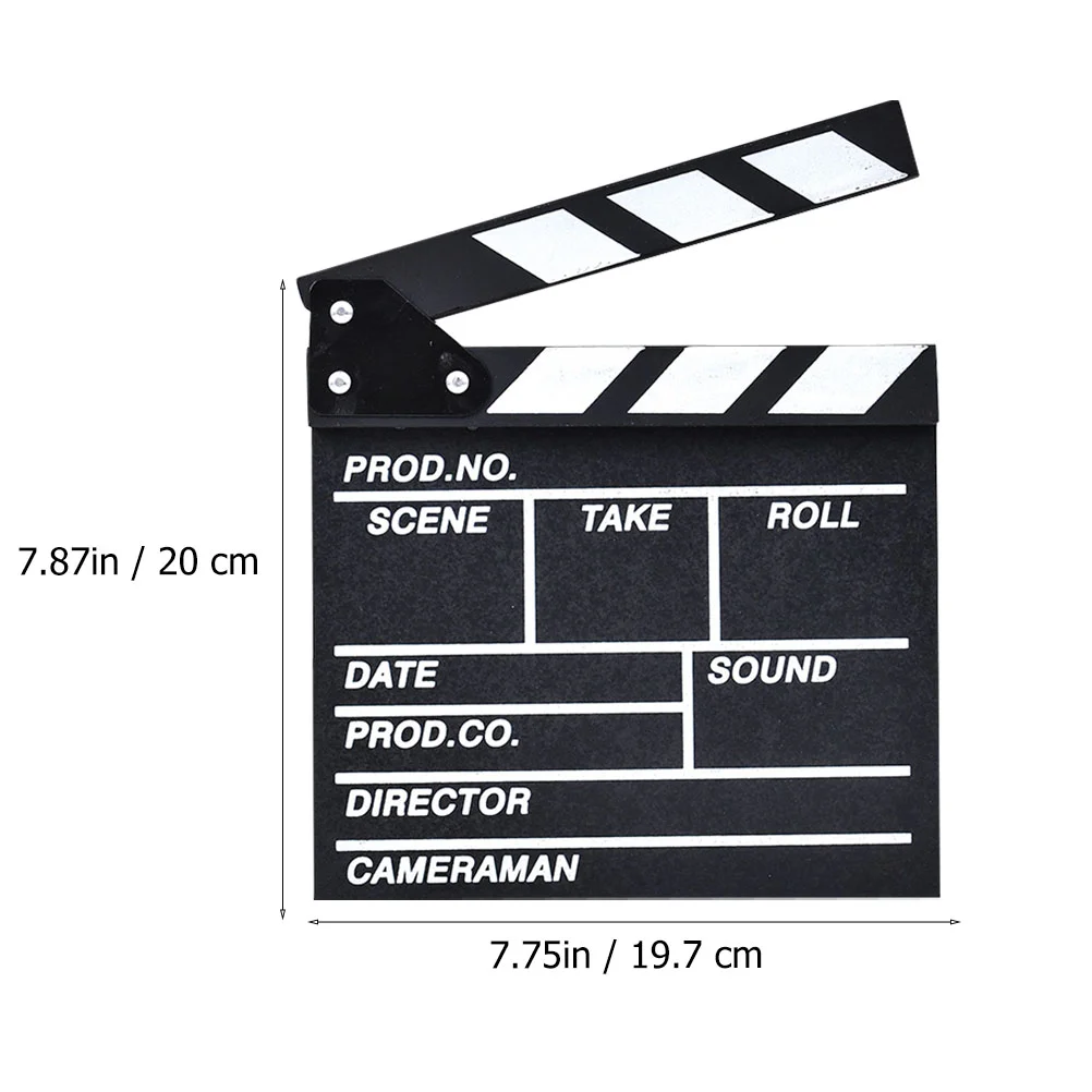 Board Directors Clapboard Movie Film Clapper Ornaments Clapperboard Wooden Slate Dry Erase Movie Film Action Slate Clap wooden blackboard wooden chalkboard