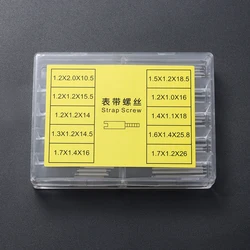 Premium Stainless Steel Screw Pin Set for Watch Band Repair - 50pcs (50pcs)